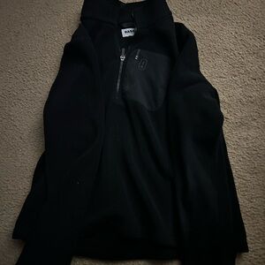 Bass Men's Black Zip-Up Sweater